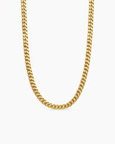 Curb Chain Necklace in 18K Yellow Gold, 8mm